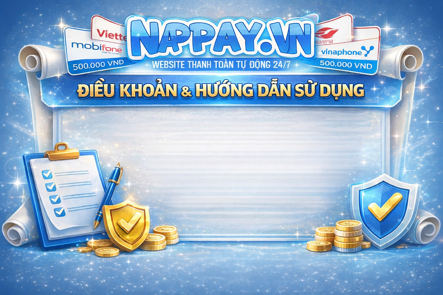 ĐIỀU KHOẢN & HƯỚNG DẪN SỬ DỤNG