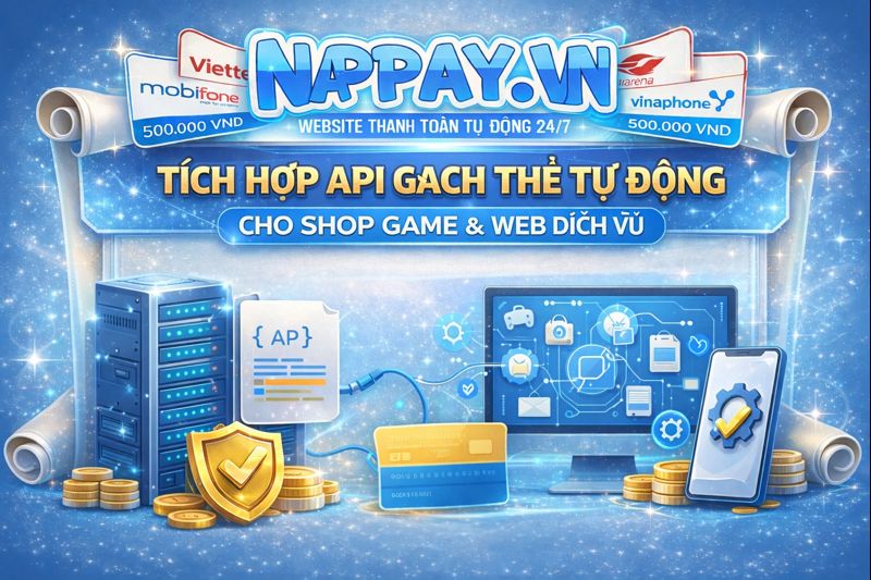 Tích hợp API gạch thẻ tự động cho Shop game và Web dịch vụ